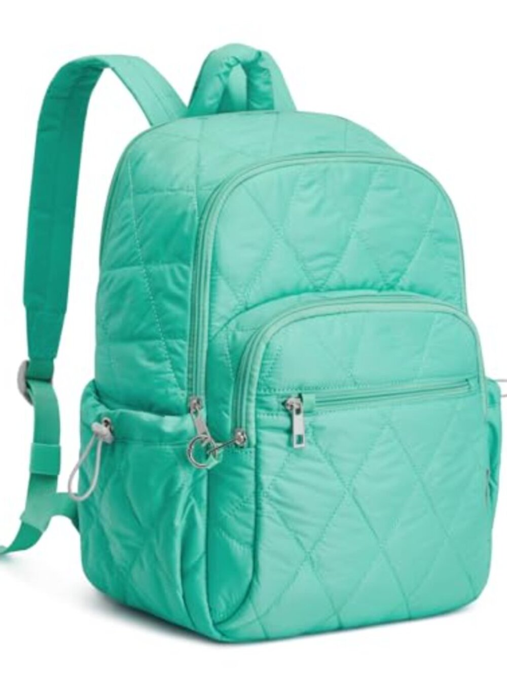 Quilted Puffer Travel Backpack Fits 15 Inch Laptop Anti-Theft Daypack